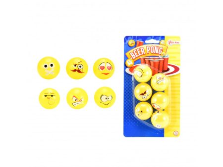 Beer Pong Spelbollar Med Emojitryck Sale