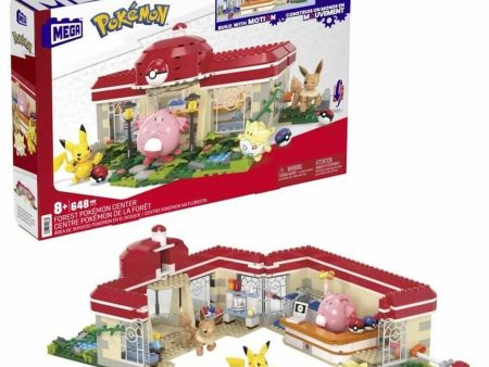 Kit de construction Pokémon Mega Construx - Forest Pokémon Center 648 Pièces Supply