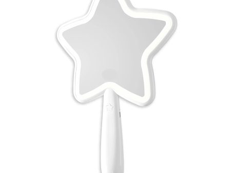 Holy Star - Stor Led Handhållen Sminkspegel 33Cm Discount