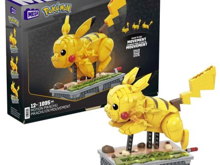 Kit de construction Pokémon Mega Construx - Motion Pikachu 1095 Pièces on Sale