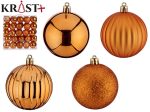 Krist 50St Julgranskula Set - Orange Guld on Sale