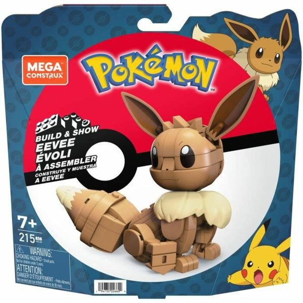 Personnage articulé Mega Construx  Eevee Medium + 7 Ans 215 Pièces Online Hot Sale